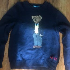 Ralph lauren polo bear knit sweater